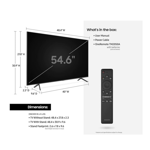 [리퍼]  삼성 QLED 50Q60 50인치 4K UHD 스마트 TV